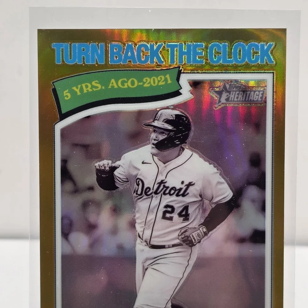 2026 Topps Heritage Turn Back The Clock Miguel Cabrera #333 Gold‎ Refractor/50